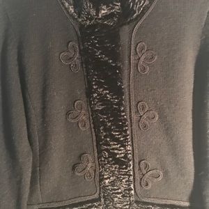 Lauren by Ralph Lauren black sweater jacket